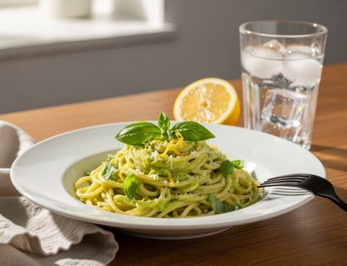 🥑 Avocadopasta med Citron & Basilikum